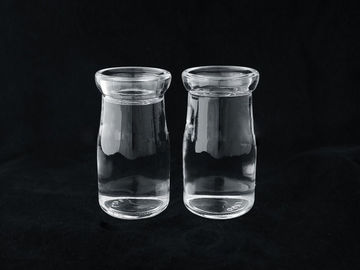 Spersonalizowane drukowanie Butelki na napoje z przezroczystego szkła 115 ml z zakrętką z PP